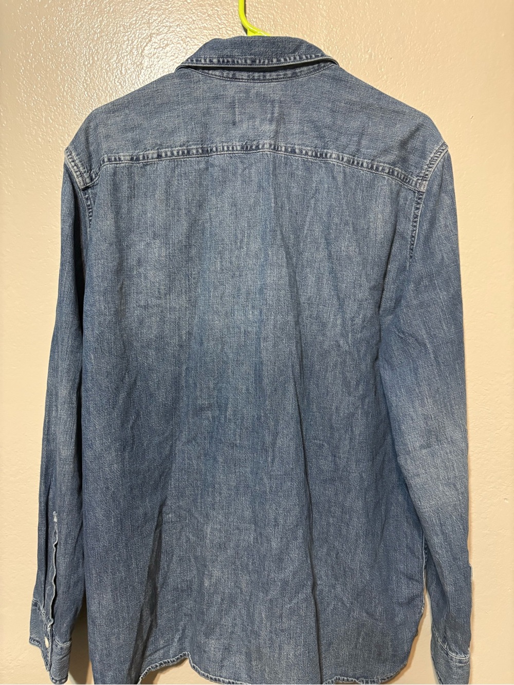 Men’s American Eagle Outfitters Light Blue Denim Shirt Size XL/TG - Picture 8 of 10